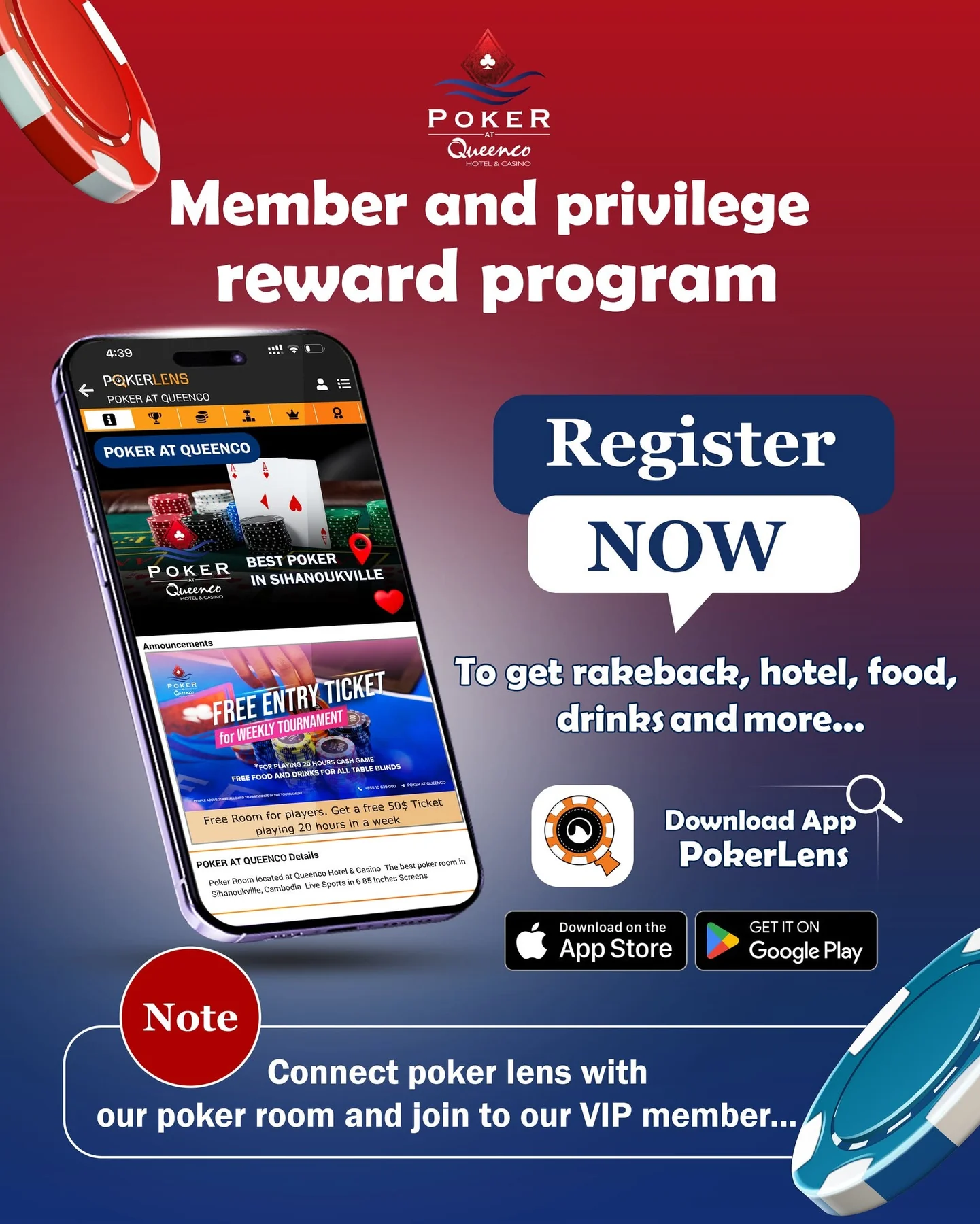 សមាជិកភាព PokerLens Poker at Queenco